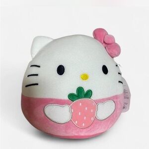 NWT Hello Kitty Pink Strawberry Squishmallow Hot Topic Exclusive